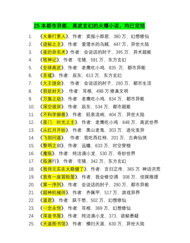 十大巅峰玄幻小说排行榜